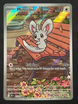 2025 POKEMON BLK EN-BLACK BOLT ILLUSTRATION RARE 152/086 MINCCINO NEAR MINT/NM - Image 1