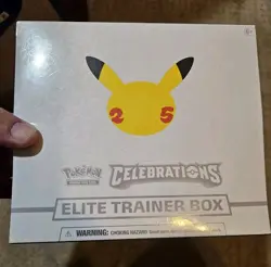 Pokemon Celebrations Elite Trainer Box 25th Anniversary ETB New Sealed - Image 1