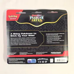 Pokemon TCG S&V Paldean Fates Tech Sticker Collection Greavard w 3 Booster Packs - Image 2