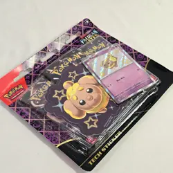 Pokemon TCG S&V Paldean Fates Tech Sticker Collection Greavard w 3 Booster Packs - Image 3