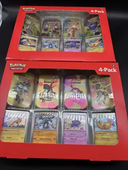 Pokemon TCG Scarlet & Violet 151 Mini Tin 4-Pack Lot Of 2 Sam’s Club Sealed - Image 1