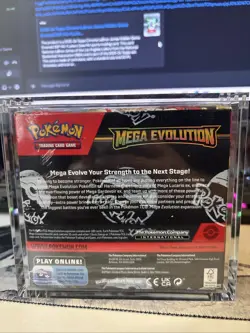 Pokemon TCG: Mega Evolution Enhanced Booster Box - NEW SEALED English w/ Case! - Image 2