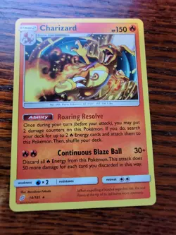 NM Pokemon TCG Charizard Sun & Moon - Team Up 14/181 Regular Rare - Image 1