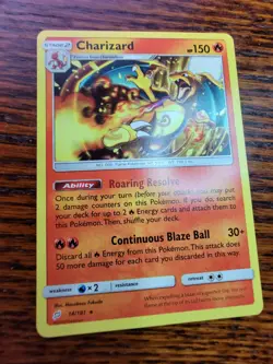 NM Pokemon TCG Charizard Sun & Moon - Team Up 14/181 Regular Rare - Image 2