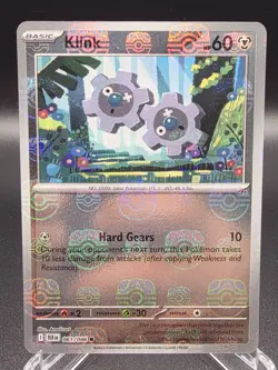 Klink (Master Ball Pattern) 061/086 Sv: Black Bolt Holo Pokemon TCG - Image 1