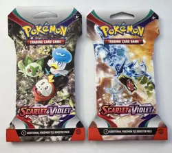 Pokemon TCG Scarlet And Violet Base Sleeved Booster Packs Lot of 2 - Image 1