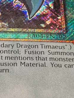 The Eye of Timaeus x1 (Platinum Secret Rare) RA04 RA04-EN192 Yugioh NM - Image 4