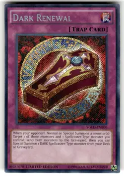 Yugioh Dark Renewal YGLD-ENB00 Secret Rare Limited Edition NM - Image 1