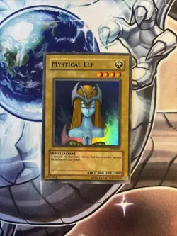 (ACL) Yugioh - Mystical Elf - Super Rare - Unlimited - LOB-062 - LP - Image 1