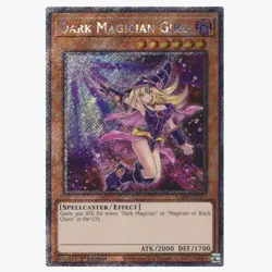 YuGiOh! Dark Magician Girl (7th Art) (Platinum Secret) RA04-EN107 QCS 1st Ed. NM - Image 1