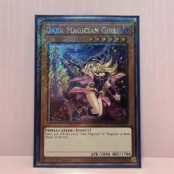 YuGiOh! Dark Magician Girl (7th Art) (Platinum Secret) RA04-EN107 QCS 1st Ed. NM - Image 2
