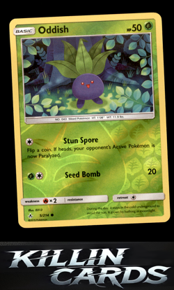Reverse Holofoil Oddish (5) 5/214 Pokemon Common SM - Unbroken Bonds Card NM - Image 1
