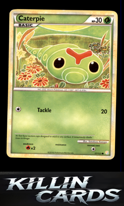 Caterpie 57/123 Pokemon Common HeartGold SoulSilver Card LP - Image 1