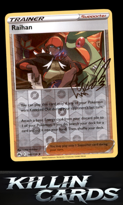 Reverse Holofoil Raihan 140/159 Pokemon Holo Rare Crown Zenith Card NM - Image 1
