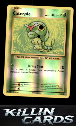 Reverse Holofoil Caterpie 3/108 Pokemon Common XY - Evolutions Card NM - Image 1