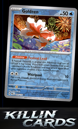 Reverse Holofoil Goldeen 020/131 Pokemon Common SV: Prismatic Evolutions Card NM - Image 1