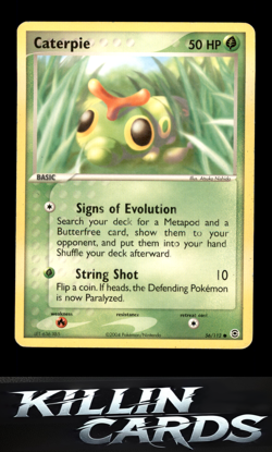 Caterpie 56/112 Pokemon Common FireRed & LeafGreen Card MP - Image 1