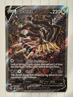 Giratina V Alt Art #186/196 Lost Origin Holo Pokemon Card TCG Pack Fresh NM+ - Image 1
