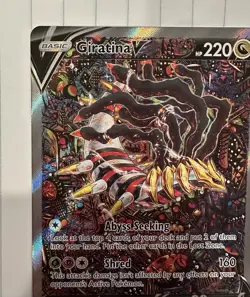 Giratina V Alt Art #186/196 Lost Origin Holo Pokemon Card TCG Pack Fresh NM+ - Image 5