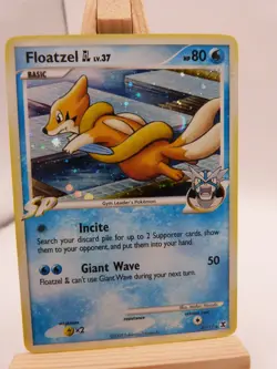 Pokemon Holo Rare Card : Floatzel 4/111 (Rising Rivals) - Image 1