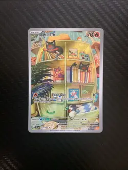 Pokemon TCG Litten Temporal Forces Illustration Card 167/162 Near Mint Condition - Image 1
