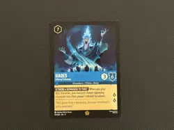 Disney Lorcana TCG Hades Infernal Schemer 151/204 Fabled Legendary Non Foil Card - Image 1