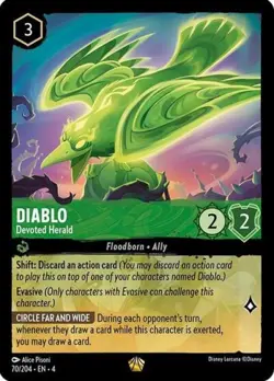 Lorcana Diablo - Devoted Herald NM Cold Foil Ursula's Return - Image 1