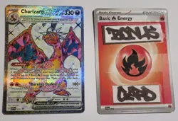 Charizard ex SVP 056 Scarlet & Violet Promo Card Pokemon TCG & Bonus Card - Image 1