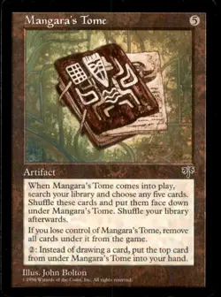MTG Mangara's Tome LP Light Play Mirage [4992] - Image 1