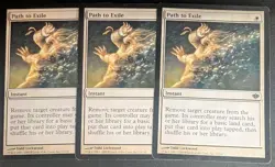 3x Magic the Gathering MTG Path to Exile (15) Conflux - Image 1
