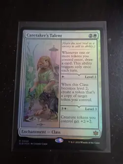 Magic The Gathering Caretaker's Talent Bloomburrow Foil - Image 1