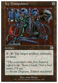 1x Icy Manipulator - Foil Moderate Play, English Deckmasters MTG Magic - Image 1