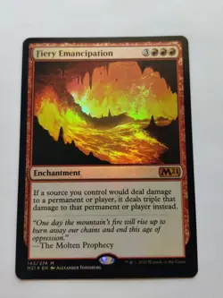 Fiery Emancipation Core Set 2021 Foil MTG - Image 1
