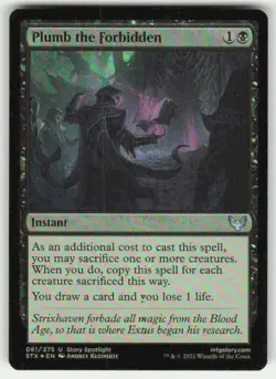 Strixhaven: School of Mages Plumb the Forbidden Foil Expansion/Uncommon - Image 1