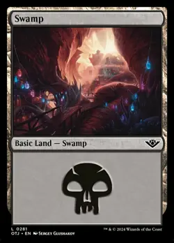 Swamp (0281) - Foil, Outlaws of Thunder Junction, Near Mint x 1 MTG - Image 1