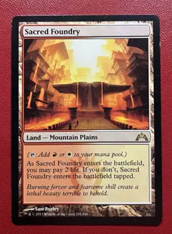 Sacred Foundry Gatecrash 245/249 NM Shock Land MTG Magic the Gathering - Image 1
