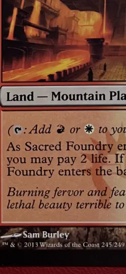 Sacred Foundry Gatecrash 245/249 NM Shock Land MTG Magic the Gathering - Image 2