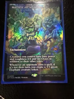 March of the World Ooze (Showcase) Aetherdrift Foil Near Mint Condition - Image 3