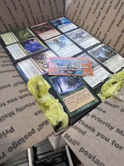 ??17lbs+ 4200+ UNSEARCHED Magic The Gathering Bulk Lot LP/NM w/ Rares & Foils? - Image 1