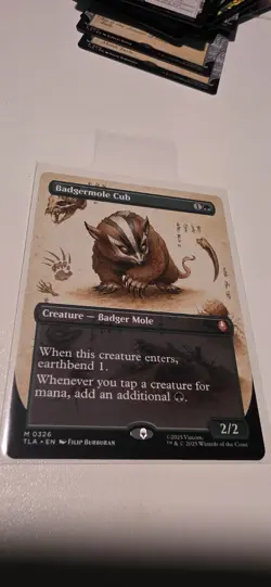 Badgermole Cub (Borderless) #326 MTG Avatar Regular Mythic - Pack Fresh NM/M 🔥 - Image 1