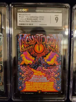 CGC 9 Mount Doom (Borderless Poster) 750 MTG The Lord of the Rings Mythic - Image 1