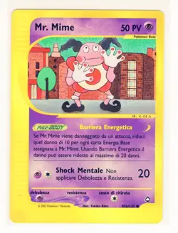 ~ITA~ ITALIAN Mr. Mime Aquapolis 95b/147 Pokemon Card (AQ) - Image 1