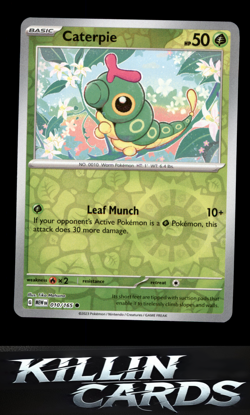 Reverse Holofoil Caterpie - 010/165 010/165 Pokemon Common SV: Scarlet & Violet - Image 1