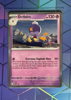 Pokemon TCG SVP EN Promo Drifblim- 135 Stellar Crown (Prerelease) NM - Image 1