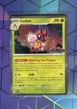 Pokemon TCG SVP EN Promo Ledian - 133 Stellar Crown (Prerelease) NM - Image 1