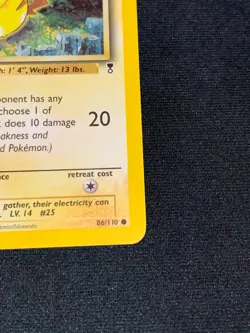 C320 POKEMON TCG NON-HOLO DAMAGED PIKACHU 86 LEGENDARY COLLECTION - Image 5
