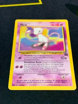 C352 POKEMON TCG NON-HOLO PLAYED MEW 8 BLACK STAR PROMO - Image 2