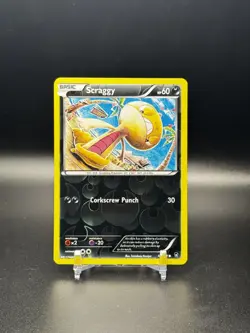POKEMON XY FURIOUS FISTS #66 SCRAGGY COMMON REVERSE HOLO - NM - Image 1