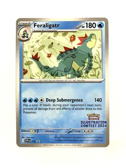 Feraligatr SVP 213 Black Star Promo 2024 Illustration Contest Pokemon TCG NM - Image 1