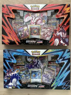 Pokemon Urshifu VMAX Premium Collection Box SINGLE & RAPID STRIKE SETS Sealed! - Image 1